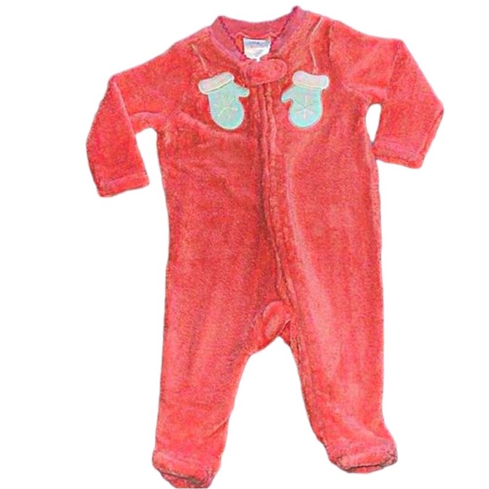 Little wonder baby romper size 3/6 months jumpsuit winter infant zipper soft